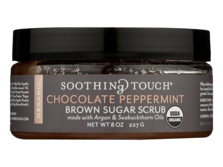 Soothing Touch Scrub - Organic - Sugar - Chocolate Peppermint Brown Sugar - 8 Oz Cheap