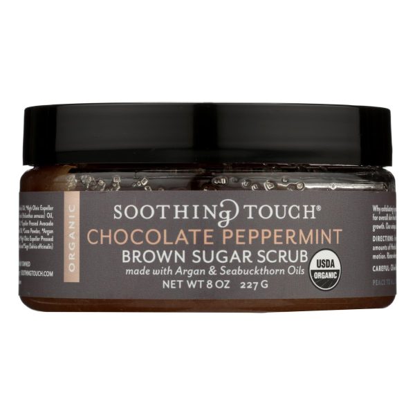 Soothing Touch Scrub - Organic - Sugar - Chocolate Peppermint Brown Sugar - 8 Oz Cheap