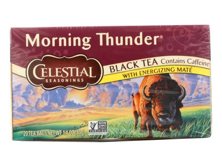 Celestial Seasonings Morning Thunder - 20 Tea Bags - Case Of 6 Online Hot Sale