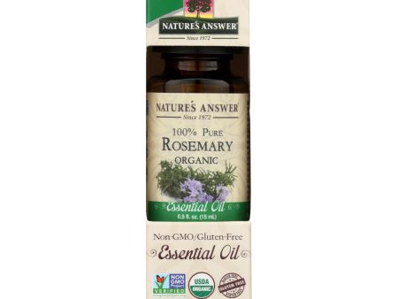 Nature s Answer - Organic Essential Oil - Rosemary - 0.5 Oz. Hot on Sale