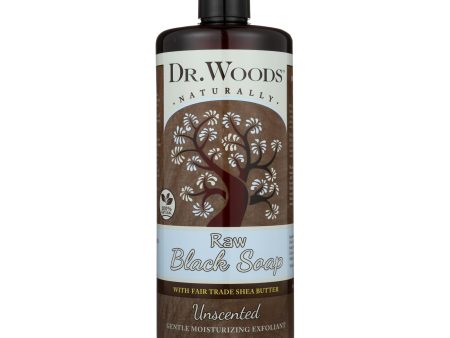 Dr. Woods Naturals Black Soap - Shea Vision - Unscented - 32 Oz Online Hot Sale