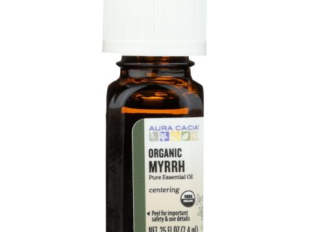 Aura Cacia - Essential Oil - Myrrh - Case Of 1 - .25 Fl Oz. Sale