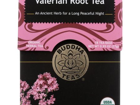 Buddha Teas - Organic Tea - Valerian Root - Case Of 6 - 18 Count For Cheap