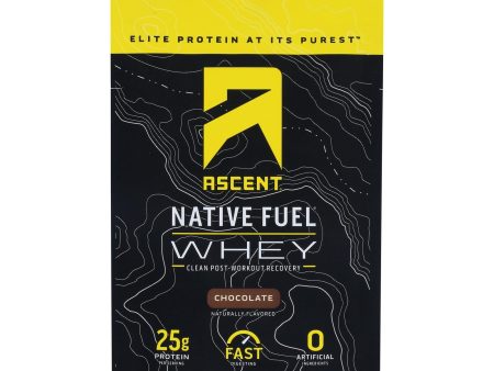 Ascent Native Fuel Chocolate Whey Protein Powder Blend Chocolate - Case Of 15 - 1.16 Oz Online Hot Sale