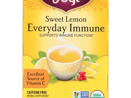 Yogi - Tea Lemon Evdy Immune - Case Of 6-16 Bag Online