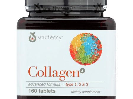 Youtheory Collagen - Type 1 And 2 And 3 - Advanced Formula - 160 Tablets Discount