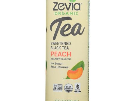 Zevia - Tea Black Peach - Case Of 12 - 12 Fz Cheap