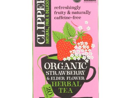 Clipper Tea - Organic Tea - Strawberry Fields - Case Of 6 - 20 Bags Hot on Sale