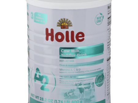 Holle - Toddler Drink Cow Milk A2 - Case Of 6-28.2 Fz Supply