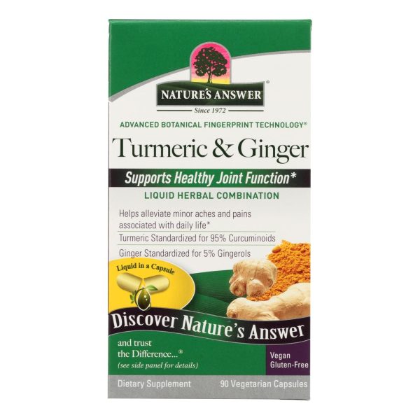 Nature s Answer - Extractacaps Turmeric And Ginger - 90 Veggie Caps For Cheap