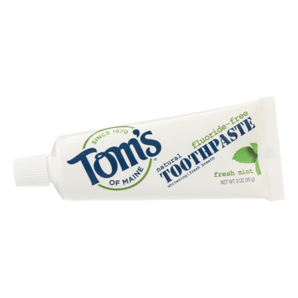 Tom s Of Maine Travel Natural Toothpaste - Fresh Mint Fluoride-free - Case Of 24 - 3 Oz. Cheap