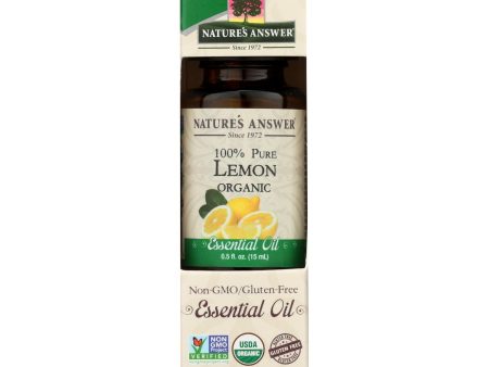 Nature s Answer - Organic Essential Oil - Lemon - 0.5 Oz. Sale