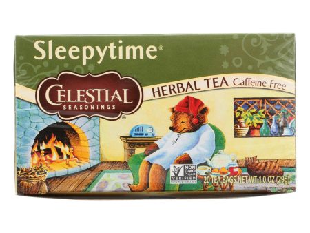 Celestial Seasonings Sleepytime Herbal Tea Caffeine Free - 20 Tea Bags - Case Of 6 Online Sale