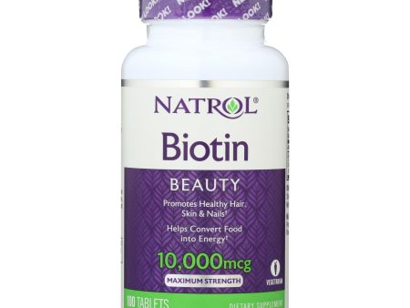 Natrol Biotin - 10000 Mcg - 100 Tablets For Sale