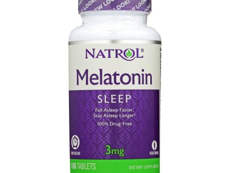 Natrol Melatonin Time Release - 3 Mg - 100 Tablets Discount