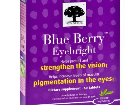 New Nordic Blue Berry Eyebright - 60 Tablets Online now