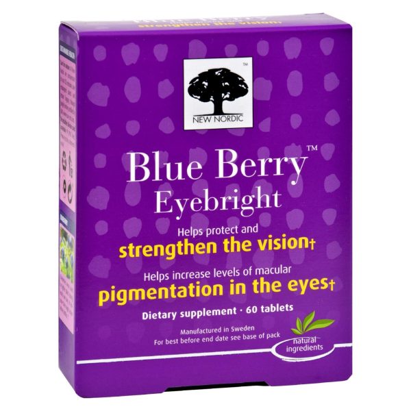 New Nordic Blue Berry Eyebright - 60 Tablets Online now