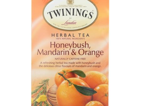 Twinings Tea Herbal Tea - Honeybush Mandarin And Orange - Case Of 6 - 20 Bags Fashion