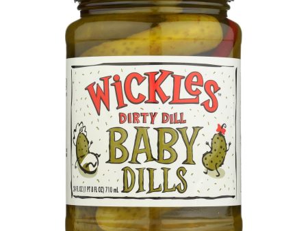 Wickles Dirty Dill Baby Dills - Case Of 6 - 24 Oz Hot on Sale