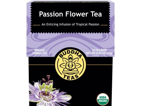 Buddha Teas - Organic Tea - Passion Flower - Case Of 6 - 18 Count on Sale