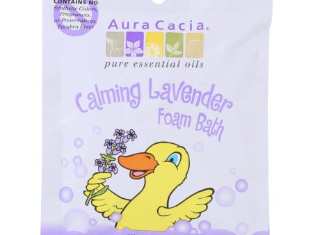 Aura Cacia Calming Foam Bath Lavender Essential Oil - Case Of 6 - 2.5 Oz Online Sale