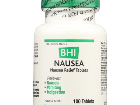 Bhi - Nausea Relief - 100 Tablets For Discount