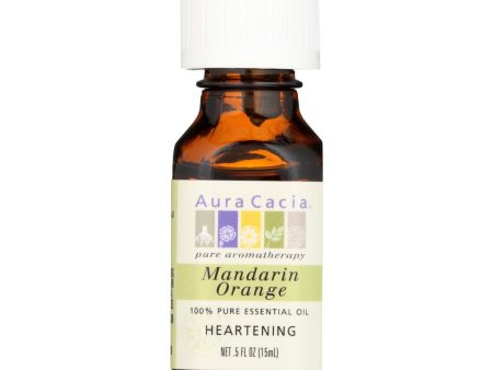 Aura Cacia - 100% Pure Essential Oil Mandarin Orange - 0.5 Fl Oz Online Sale