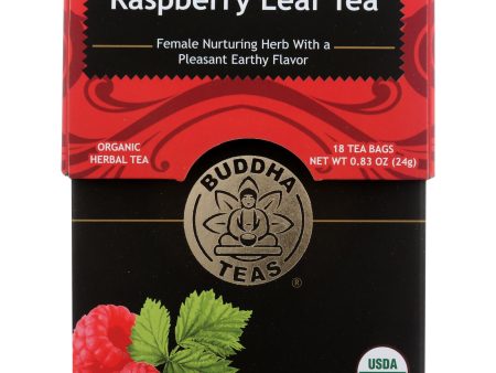 Buddha Teas - Organic Tea - Raspberry Leaf - Case Of 6 - 18 Count Sale