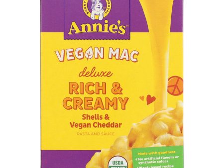 Annie s Homegrown - Delx Mac&chse Vegan - Case Of 12-10.8 Oz For Sale