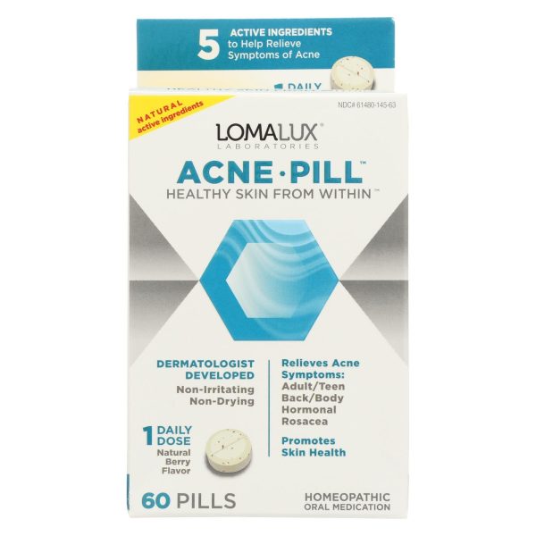 Loma Lux Laboratories Acne Pill - Chewable - Quick Dissolving - 60 Count Discount