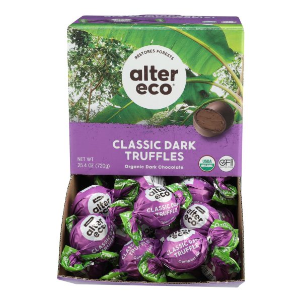 Alter Eco - Truffle Spr Dark Chocolate - Case Of 60 - 0.42 Oz Supply