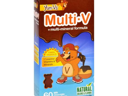 Yum V s Multi-v Plus Multi-mineral Formula Milk Chocolate - 60 Bears Online