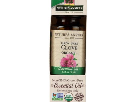 Nature s Answer - Organic Essential Oil - Clove - 0.5 Oz. Online now