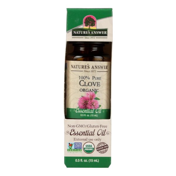 Nature s Answer - Organic Essential Oil - Clove - 0.5 Oz. Online now