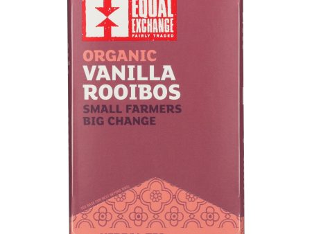 Equal Exchange Organic Herbal Tea Vanilla Rooibos - Vanilla - Case Of 6 - 20 Bags Discount