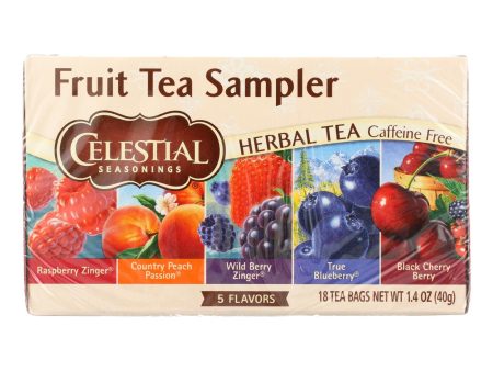 Celestial Seasonings Herbal Tea - Fruity Variety Pack - Case Of 6 - 18 Bag Sale