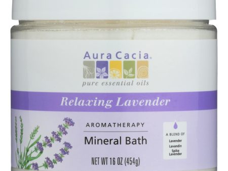 Aura Cacia - Aromatherapy Mineral Bath Lavender Harvest - 16 Oz For Sale