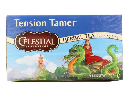 Celestial Seasonings Tension Tamer Herbal Tea Caffeine Free - 20 Tea Bags - Case Of 6 Fashion