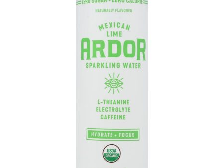 Ardor Sparkling Water - Sparkling Water Mexcn Lime - Case Of 12-12 Fz For Sale