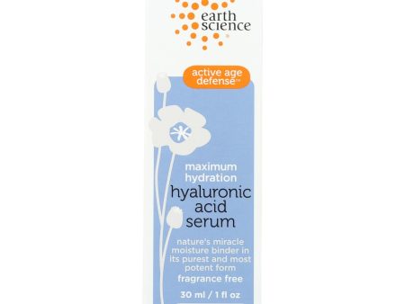 Earth Science Serum - Hyaluronic Acid - 1 Oz Supply