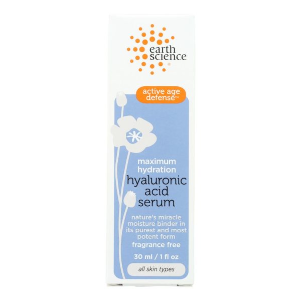 Earth Science Serum - Hyaluronic Acid - 1 Oz Supply