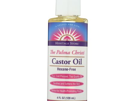 Heritage Products Castor Oil Hexane Free - 4 Fl Oz For Cheap