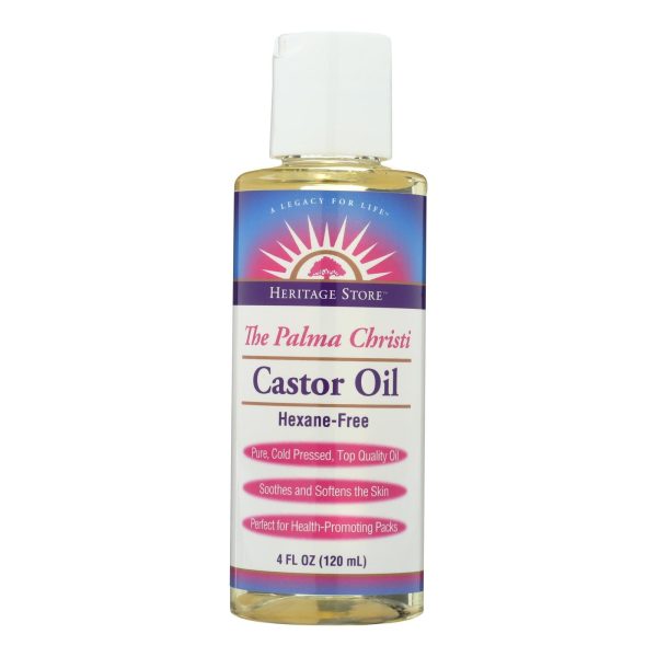 Heritage Products Castor Oil Hexane Free - 4 Fl Oz For Cheap