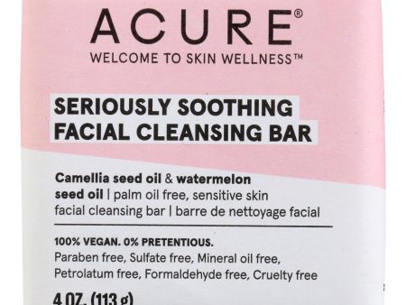 Acure - Cleansing Bar Sersly Sthn - 1 Each-4 Oz Hot on Sale