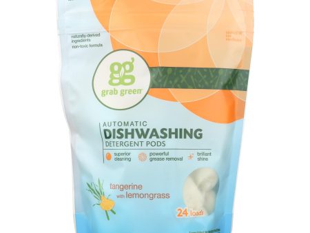 Grab Green Automatic Dishwasher - Tangerine With Lemongrass - Case Of 6 - 24 Count Fashion