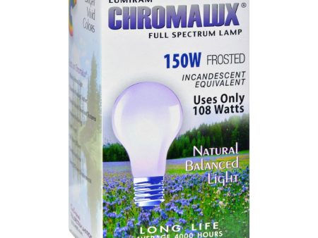 Chromalux Frosted Light Bulb - 150 Watt - 150 Bulb Online Hot Sale