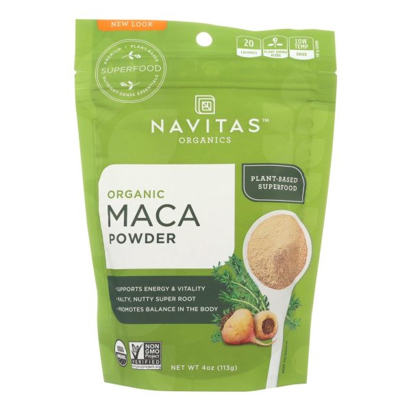 Navitas Naturals Maca Powder - Organic - 4 Oz - Case Of 12 For Sale