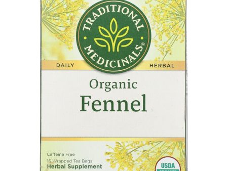 Traditional Medicinals Organic Herbal Tea - Fennel - Case Of 6 - 16 Bags Hot on Sale