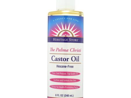 Heritage Products Castor Oil Hexane Free - 8 Fl Oz For Sale