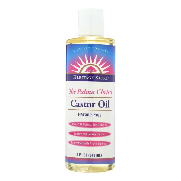 Heritage Products Castor Oil Hexane Free - 8 Fl Oz For Sale